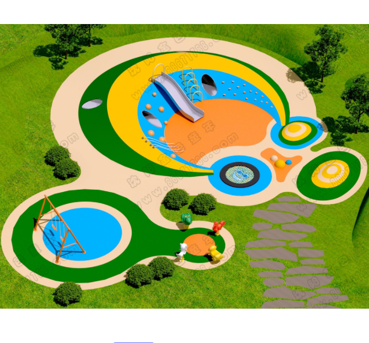 兒童游樂(lè)場(chǎng)塑膠地板實(shí)景圖3